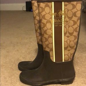 Coach rain boots